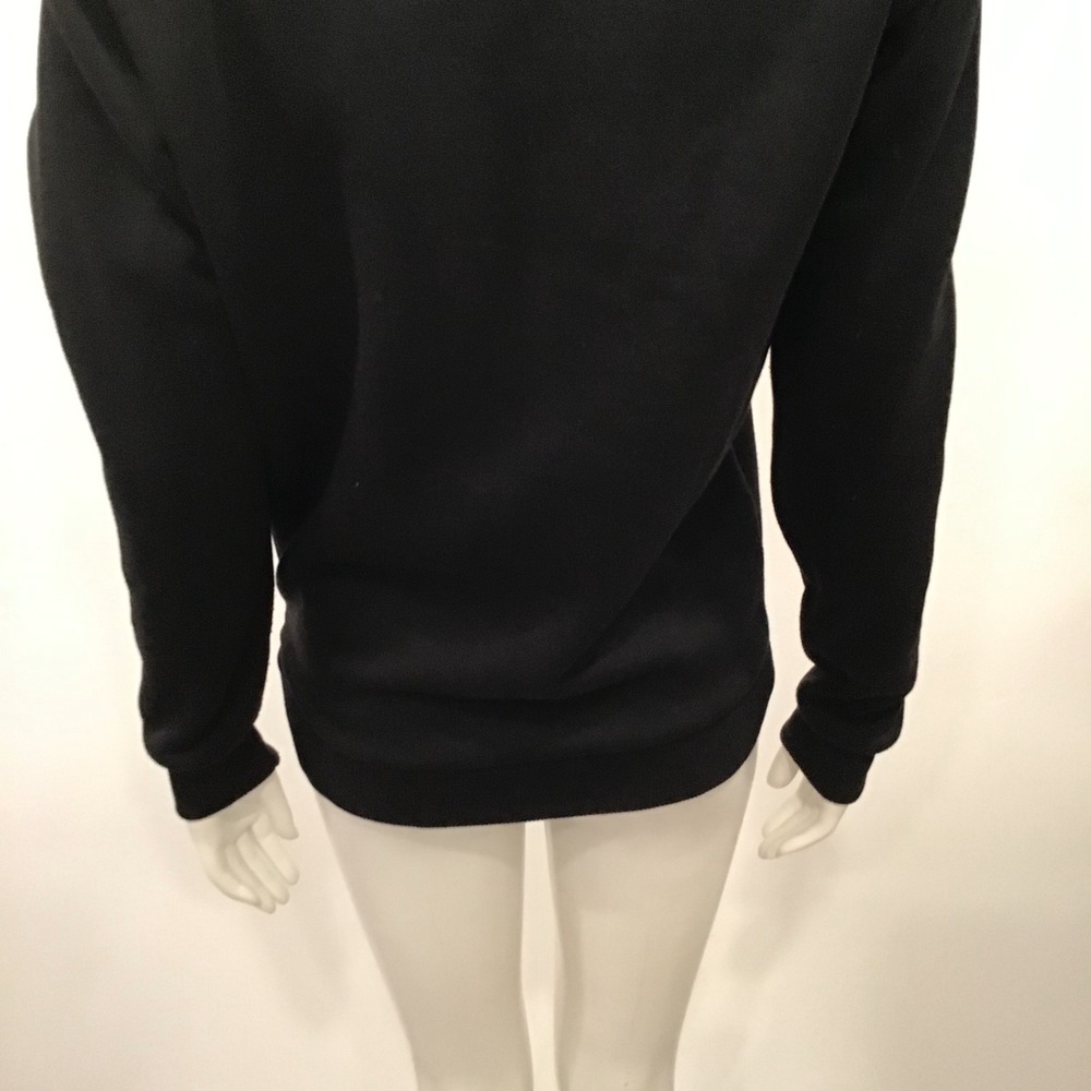 Denim & Flower Sweatshirt Womens Small Black Red Savage Santa Christmas Graphic - Picture 12 of 12